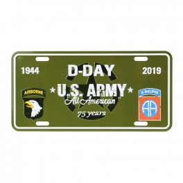 LICENCE PLATE D-DAY U.S. ARMY LICENCE PLATE D-DAY U.S. ARMY
